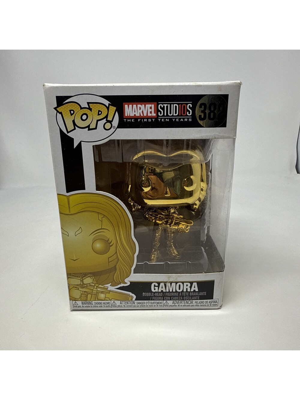 FUNKO POP GOLD CHROME GAMORA #382 MARVEL STUDIOS